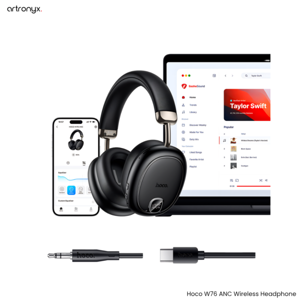 HOCO W76 Brocade ANC Wireless Headphone
