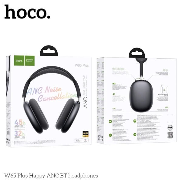 HOCO W65 Plus ANC Wireless Headphone Box