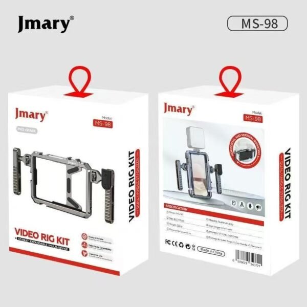JMARY MS-98 Aluminum Alloy Smartphone Video Rig Kit box